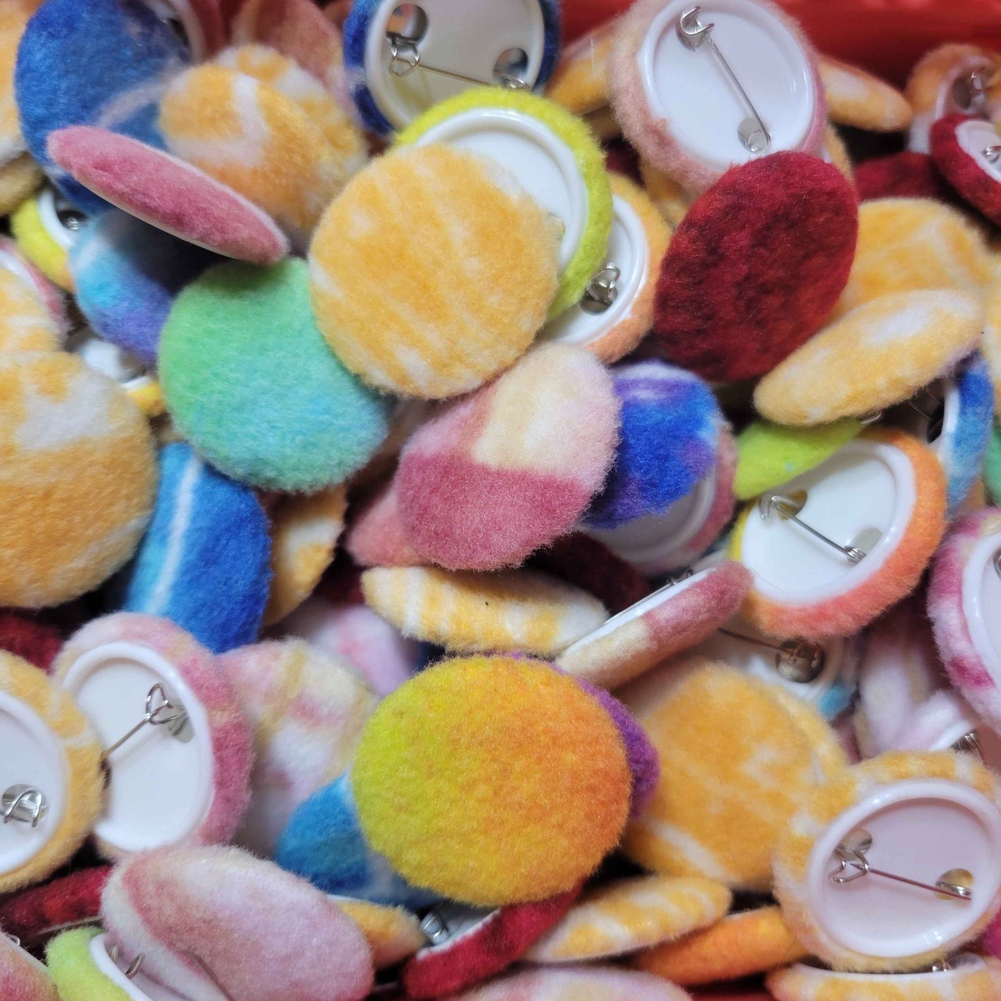 Fuzzy Pinback Buttons - Super Soft Subtle Stim Toys