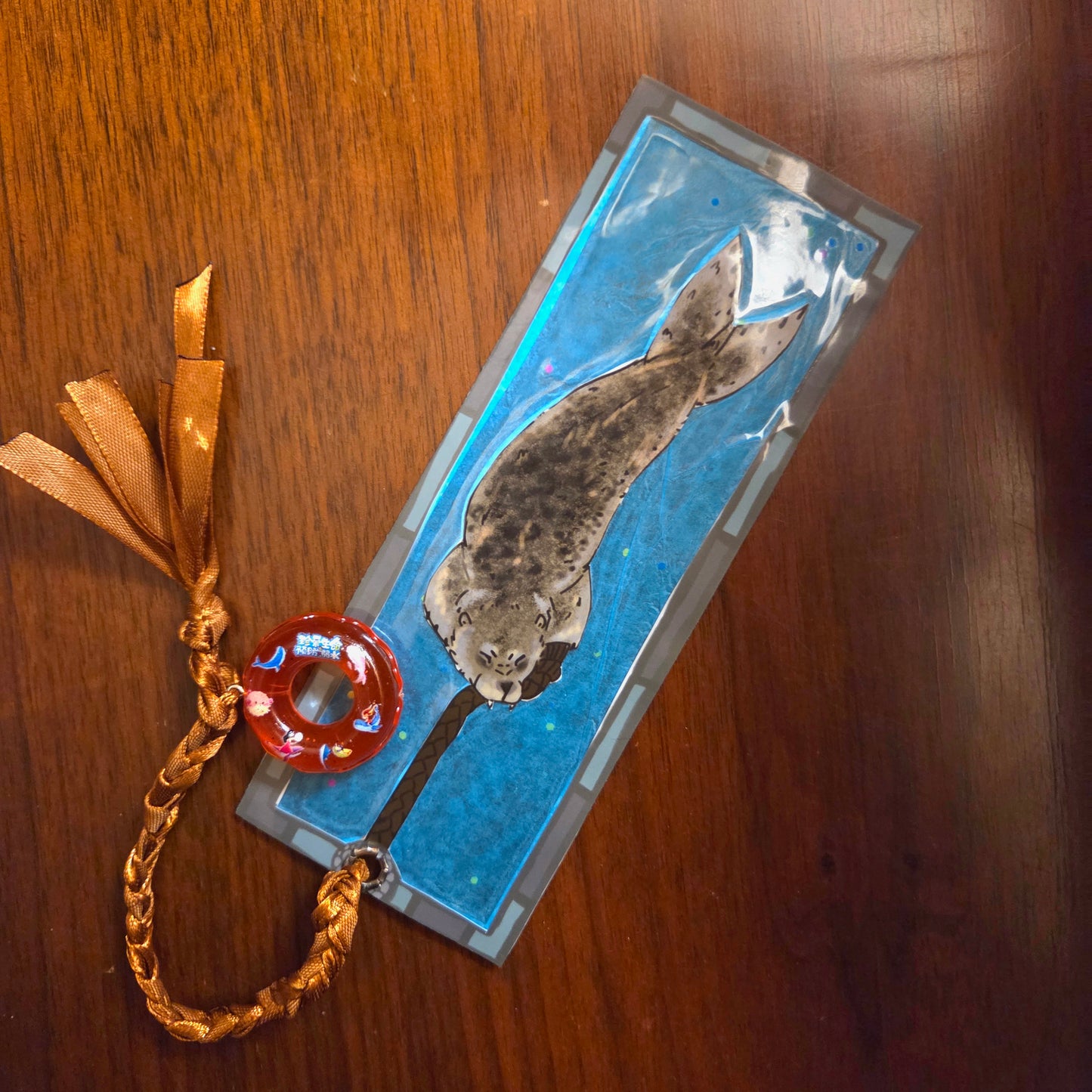 Seal Tug Transparent Bookmark