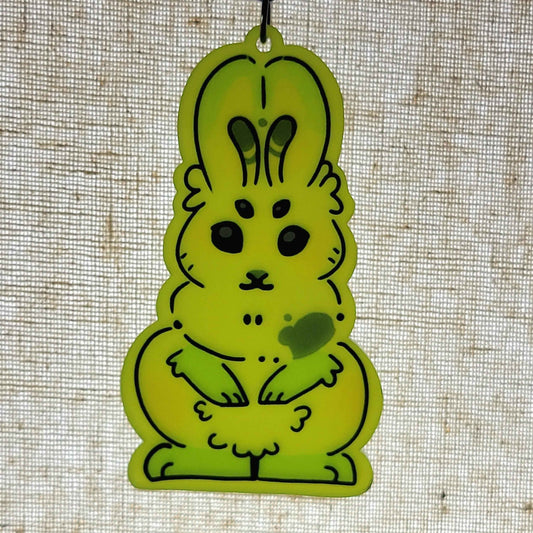 Bunny Art Adopt Keychains / Bag Charms - Transparent Crystal Jelly Appearance