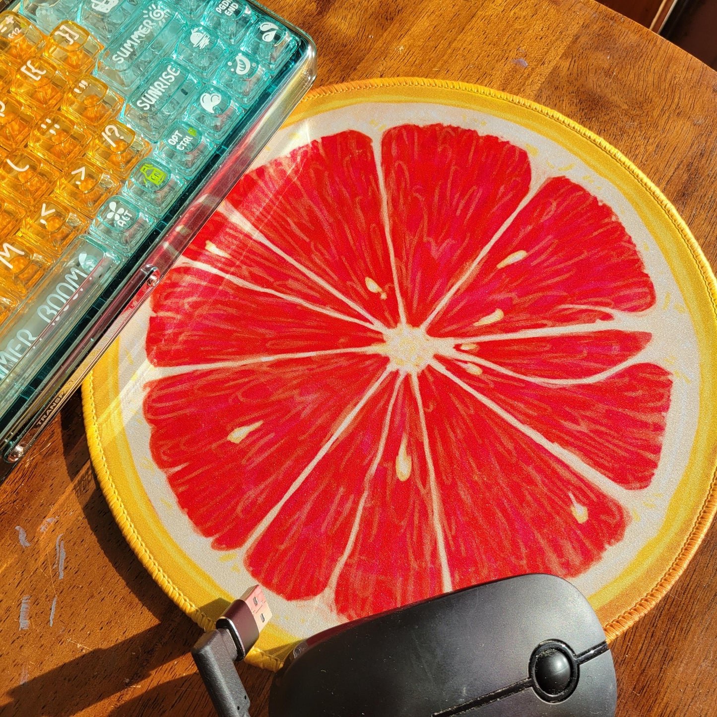Citrus Mousepads - 25 cm, Grapefruit and Lime - Pergerine Rabbit!!