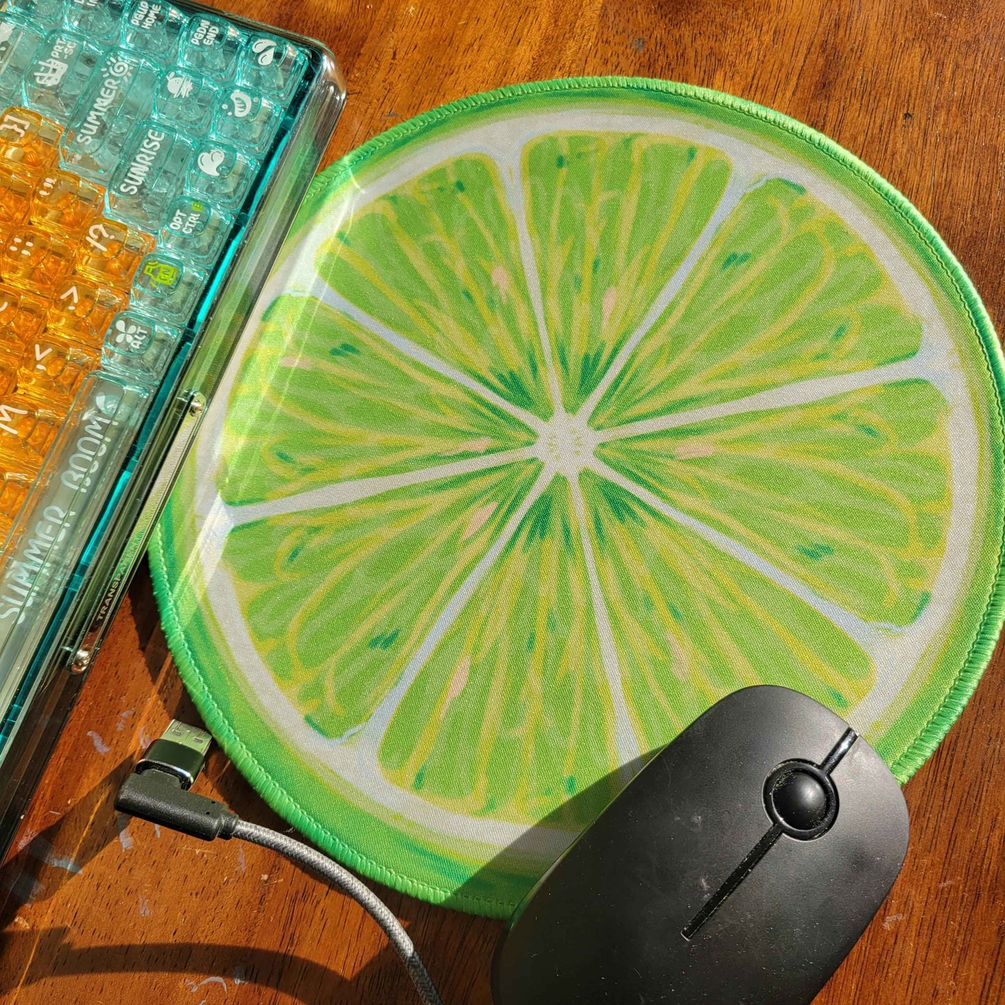 Citrus Mousepads - 25 cm, Grapefruit and Lime