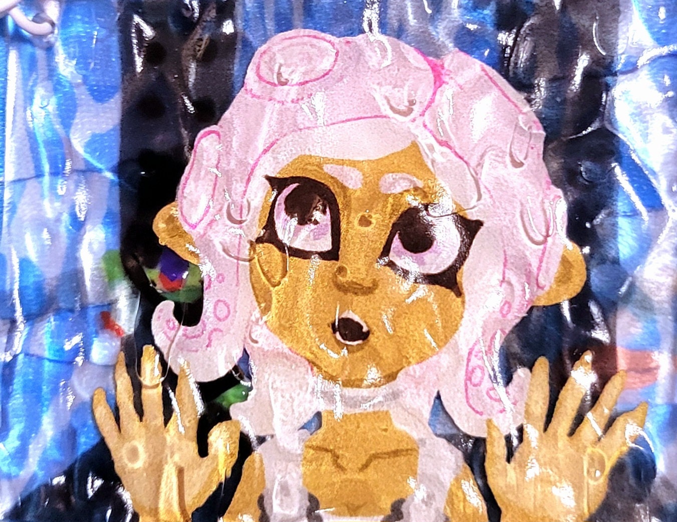 Side Order Glass Elevator Agent 8 Keychain - Pergerine Rabbit!!
