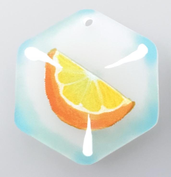 Fruity Frozen Ice Cube Frosted Finish Phone Charms/Keychains - Pergerine Rabbit!!