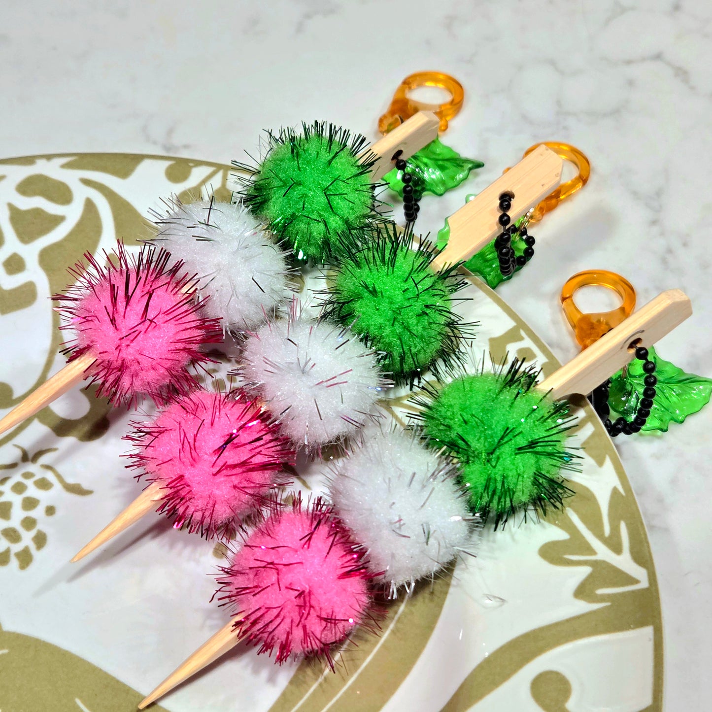 Fluffy Dango Keychains/Ornaments