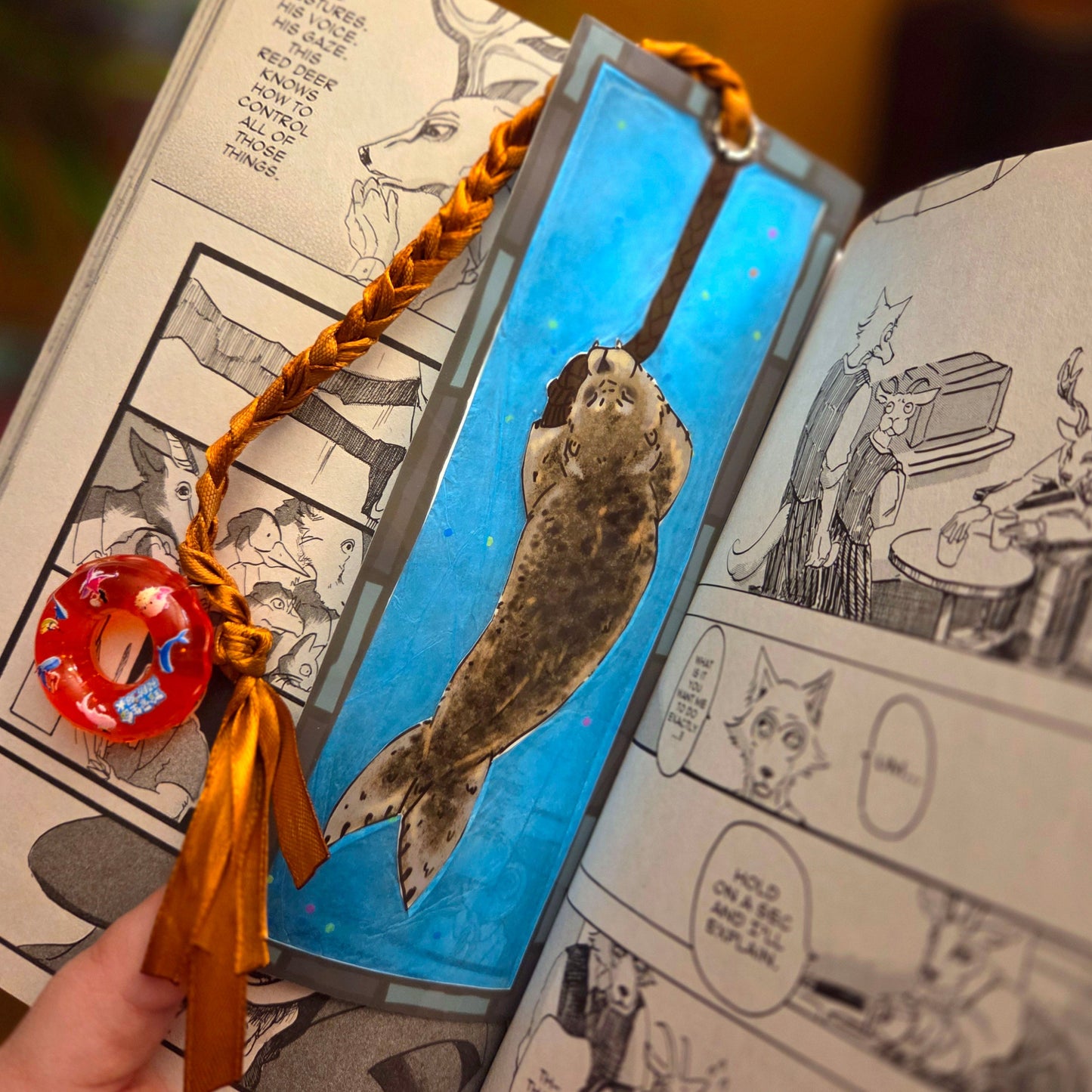 Seal Tug Transparent Bookmark