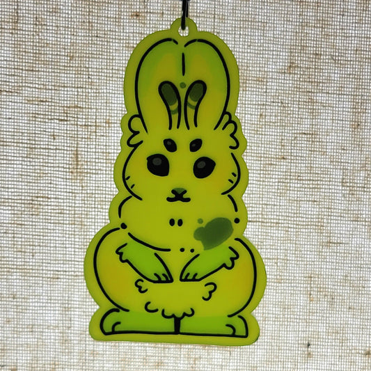 Bunny Art Adopt Keychains / Bag Charms - Transparent Crystal Jelly Appearance - Pergerine Rabbit!!