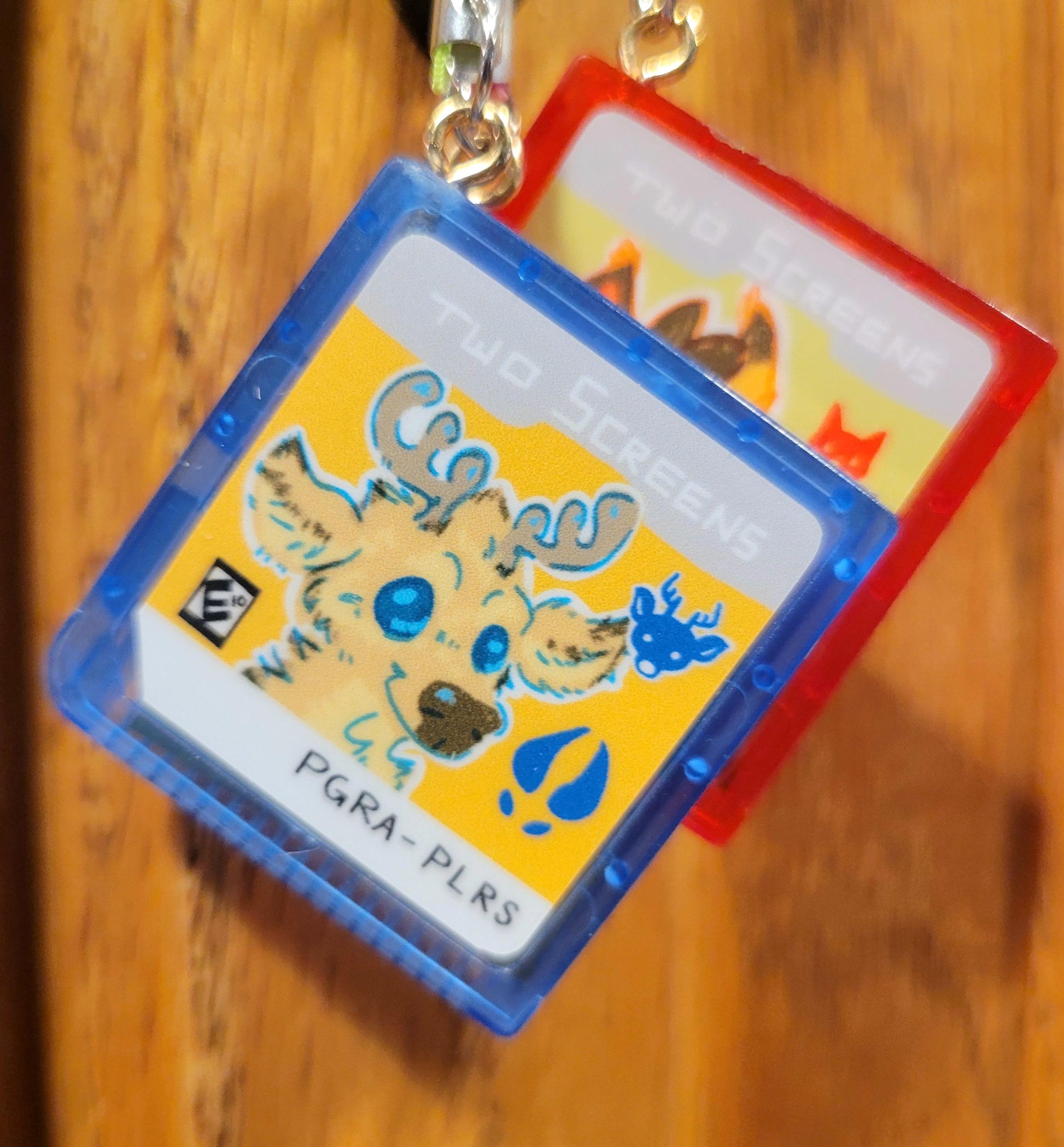 Retro Game Cartridge Phone Charms/Keychains - Contain NO game Chip!! - Pergerine Rabbit!!