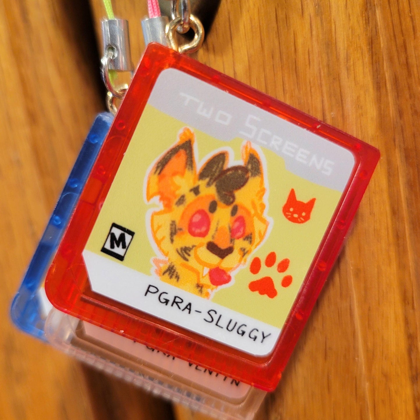 Retro Game Cartridge Phone Charms/Keychains - Contain NO game Chip!! - Pergerine Rabbit!!