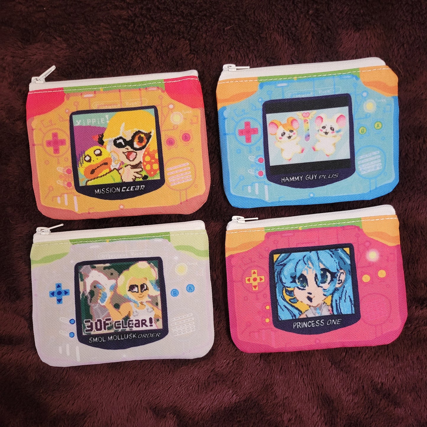 BLIND BAGS- Canvas Handheld Console Cosmetic Bags Wallet B-Grades - Pergerine Rabbit!!
