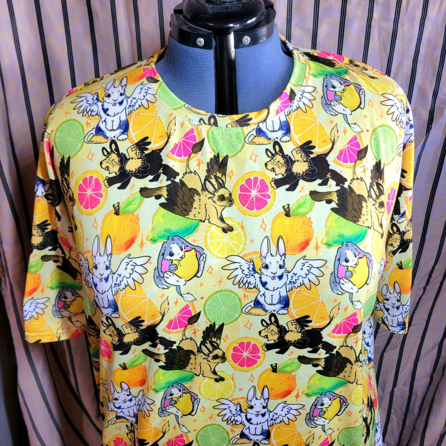 Citrus Skvader All-Over Print Tee Shirt - Pergerine Rabbit!!