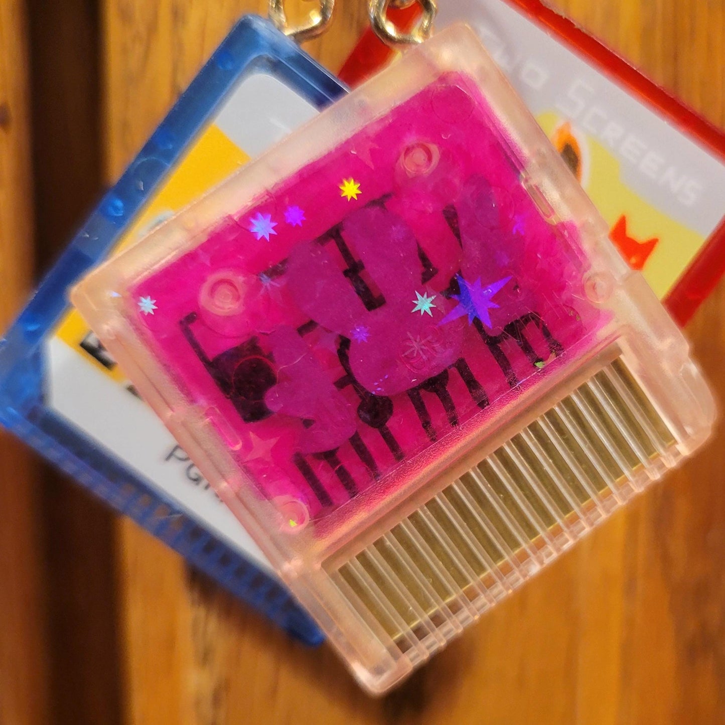 Retro Game Cartridge Phone Charms/Keychains - Contain NO game Chip!! - Pergerine Rabbit!!