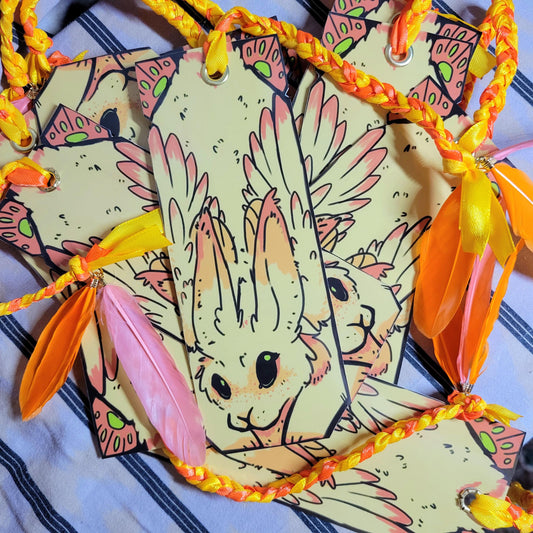 Water Resistant Animal Bookmarks- Great Gifts - Pergerine Rabbit!!